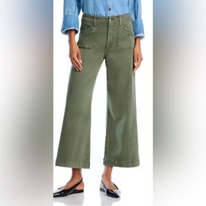 PAIGE Anessa Vintage Ivy Green Crop 27” Inseam Stretch Jeans EUC Size 24